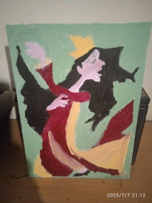 Small painting made to order with Van Gogh colours