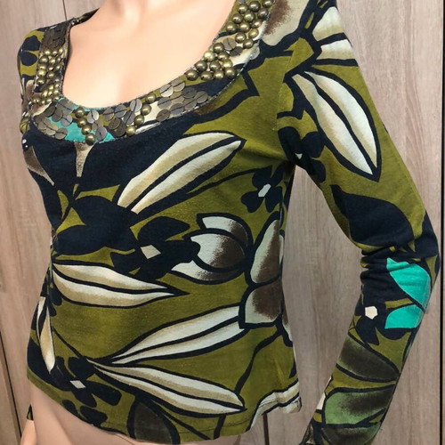 Leonard's blouse used, size M, multicolor