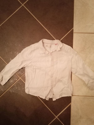 Zara shirt for boy 18-24 months like new, white