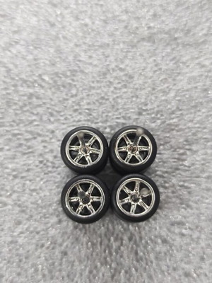 Hot Wheels-Matchbox wheels chrome color new, set for toy car