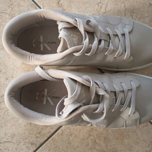 Calvin Klein women's athletic shoes like new, size 39, beige