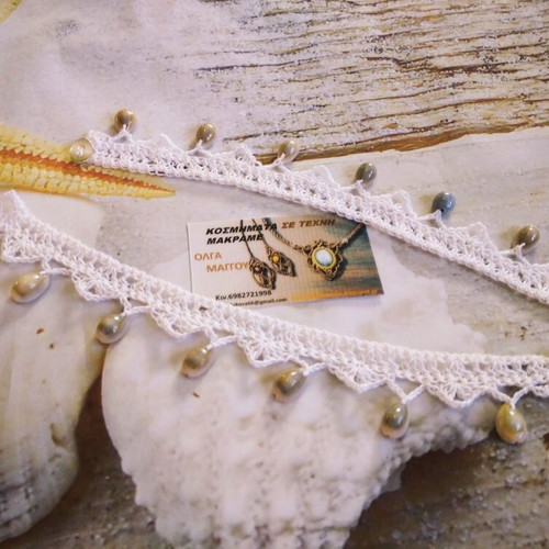 Barefoot jewelry for feet with shells new, white and gray