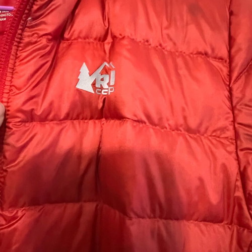 Red puffer jacket for girls 10-12 years like new