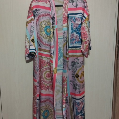 Satin multicolor kimono new