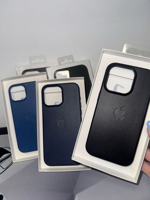 Apple Leather Case for iPhone 15, 15 Pro, Plus and Pro Max new