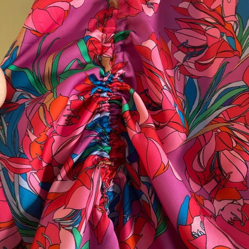 Gizia floral set new, sizes S to XL, satin quality