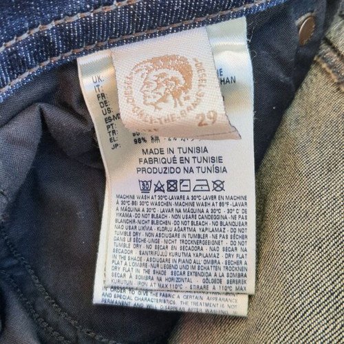 Diesel men's jeans w29-32L like new, blue