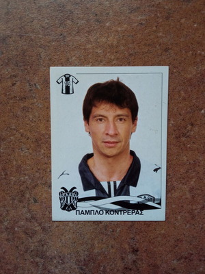 Panini Superleague Ελλάδα 2009-2010 αυτοκόλλητο Νο277 Πάμπλο Κοντρέρας καινούργιο