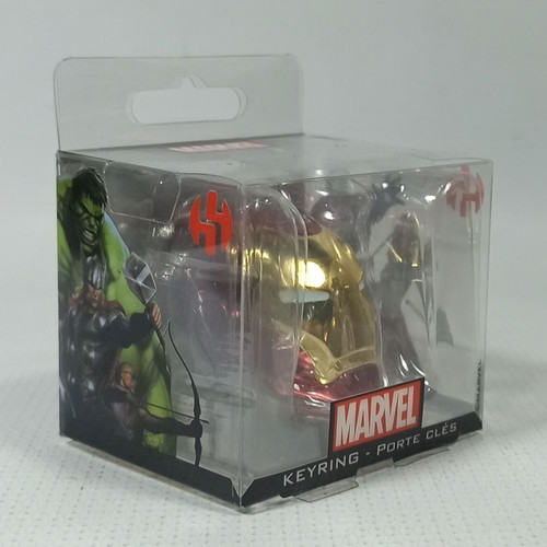Semic Marvel Iron Man Helmet metal keychain new, 5 cm