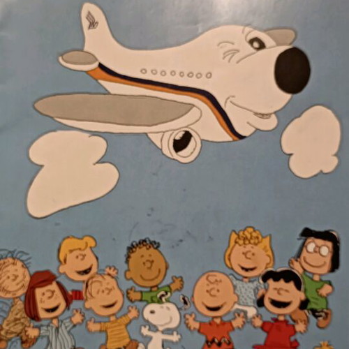 Peanuts Snoopy Activity Book Singapore Airlines collectible like new