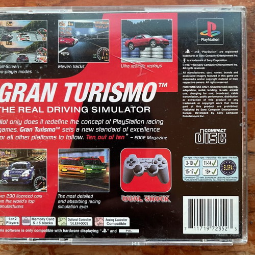 Gran Turismo 1 PlayStation 1 PS1 game like new with Greek menu
