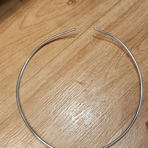 Silver Handmade Wire Necklace with 3 Removable Drop Elements