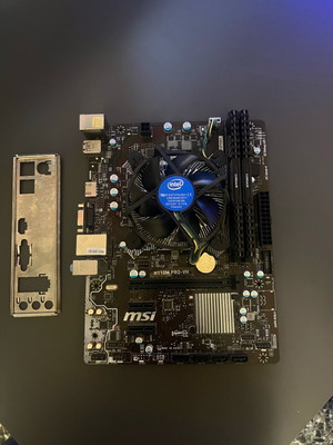 MSI H110M PRO-VH μητρική με Intel Core i3-7100 και 8GB RAM σαν καινούργιο
