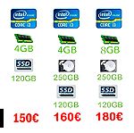  Fujitsu PC- Esprimo – Intel i3-4150, 4Gb(8Gb) DDR-3 , SSD-128GB (& HHD-250Gb)