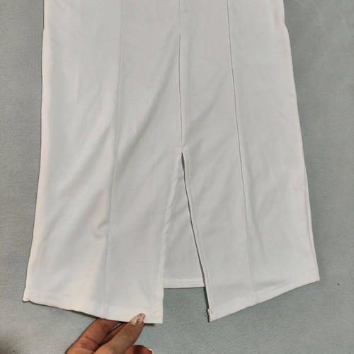 Pencil midi dress white new, tight fit