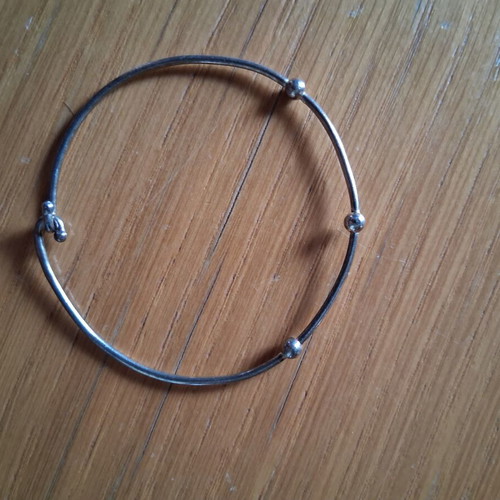 Silver bracelet cuff like new with hallmark