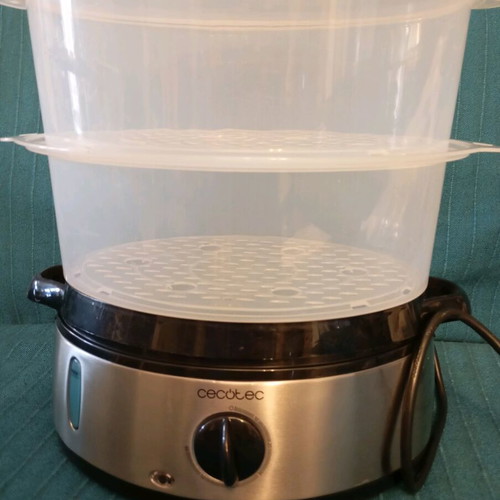 Cecotec 2-Level Steamer 800 W like new