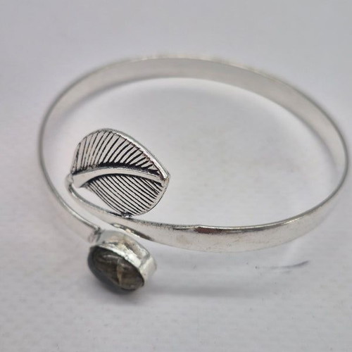 Labradorite Crystal Bracelet Silver Plated New