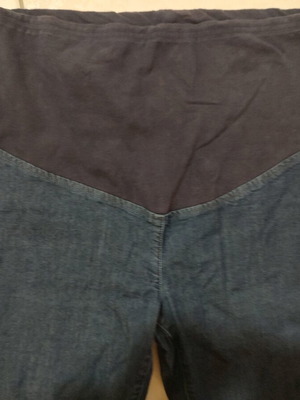 Benetton maternity jeans size S, dark blue denim