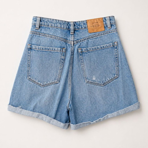 Stradivarius denim shorts like new, size S, blue