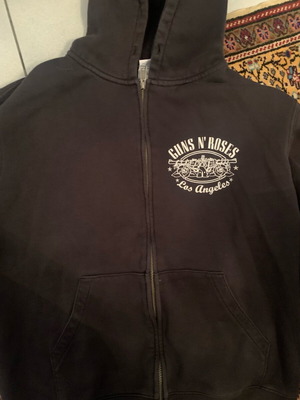 Guns N’ Roses hoodie XL Russell Athletic like new, black