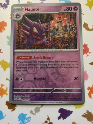 Pokemon Haunter SV Scarlet & Violet 151 093/165 Near Mint Reverse Holo