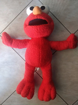 Elmo Monster Sesame Street vintage 90s used Tyco Jim Henson 75cm
