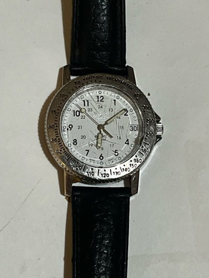 Camel Trophy wristwatch used with scratches on glass