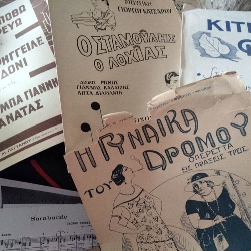 Vintage sheet music and music books used, classical, entechno, laiko, operettas