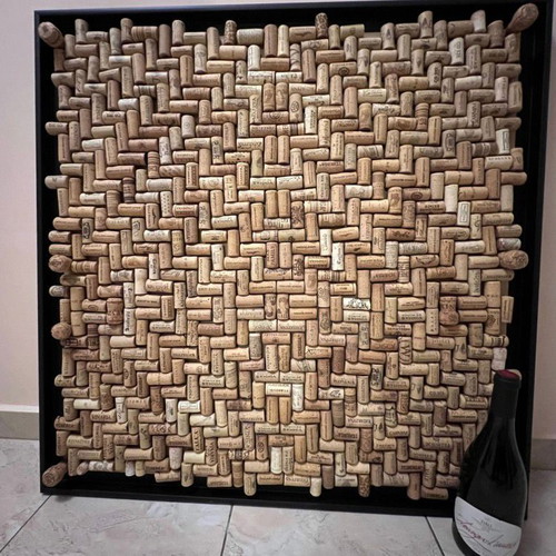 Wine Cork Notice Board new, 80x80 cm