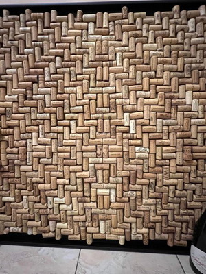 Wine Cork Notice Board new, 80x80 cm