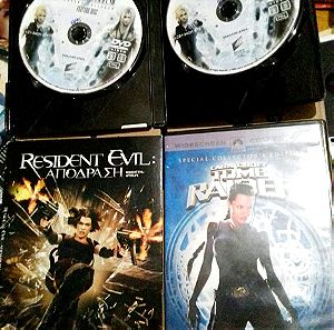 3 Ταινιες Final Fantasy vii Tomb Raider Resident Evil