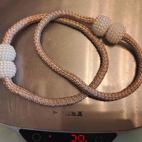 Curtain Tiebacks Luxury pink gold with pearls like new