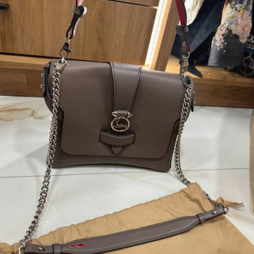 Christian Louboutin Rubylou Medium Bag New With Tags, Grey