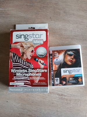 Singstar Sony για Playstation 2 και 3 σαν καινούργιο με ασύρματα μικρόφωνα