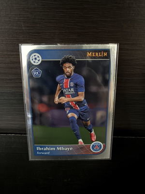 Topps Merlin UEFA Club Competitions Ibrahim Mbaye #149 rookie card like new