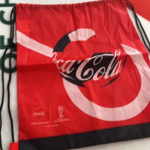 Coca Cola fleece blanket new with gift bag