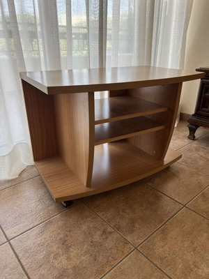 TV table with wheels