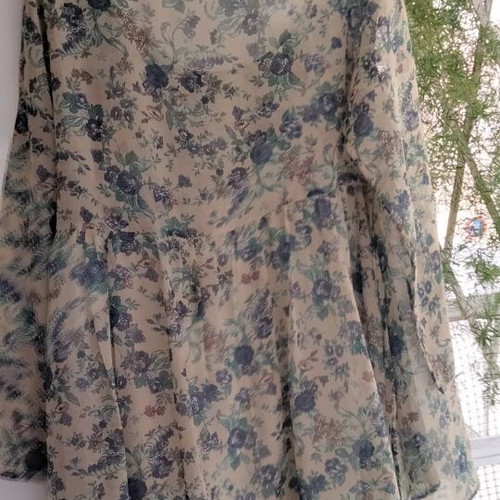 Free People Everything and More Floral Chiffon Mini Dress like new, size L