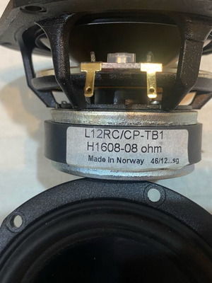 SEAS Prestige L12RC/CP-TB1 speaker pair made in Norway unused
