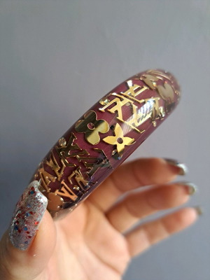 Louis Vuitton Inclusion Bangle βραχιόλι καινούργιο μπορντό με πουγγί