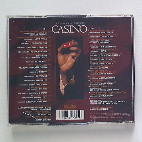 Casino Soundtrack 2xCD used, rock genre