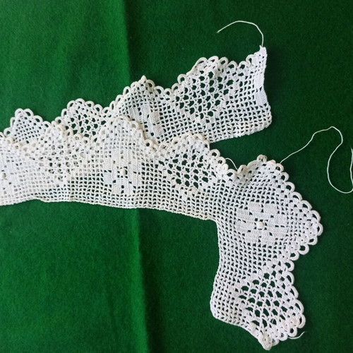 Handmade Crochet Lace With Corner, Like New