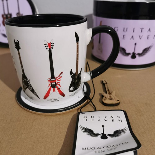 Guitar Heaven mug gift set new