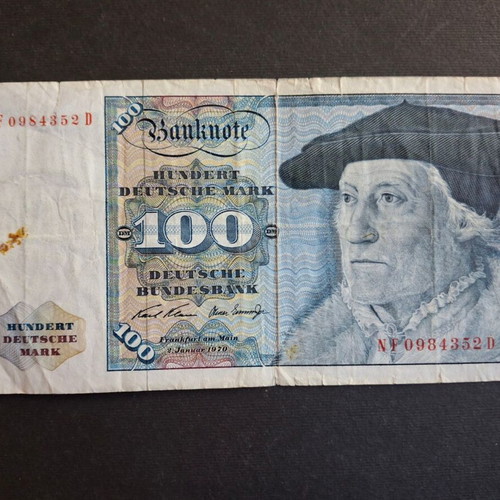 Χαρτονόμισμα 100 μάρκων Γερμανίας μεταχειρισμένο