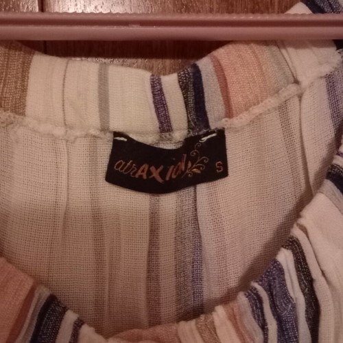 Women's striped blouse-shirt like new, small size with comfortable fit