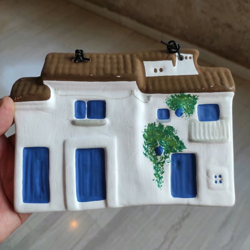Ceramic Wall Plaque 19x14cm Greek Traditional Handmade Lighthouse