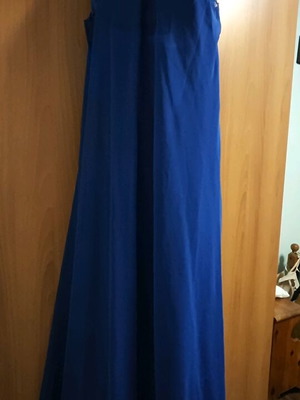 Blue dress used, worn once, two-piece strapless