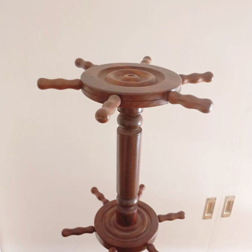 Walnut wood coat rack
