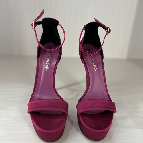 Sante high heel sandals satin leather size 39 like new pink purple